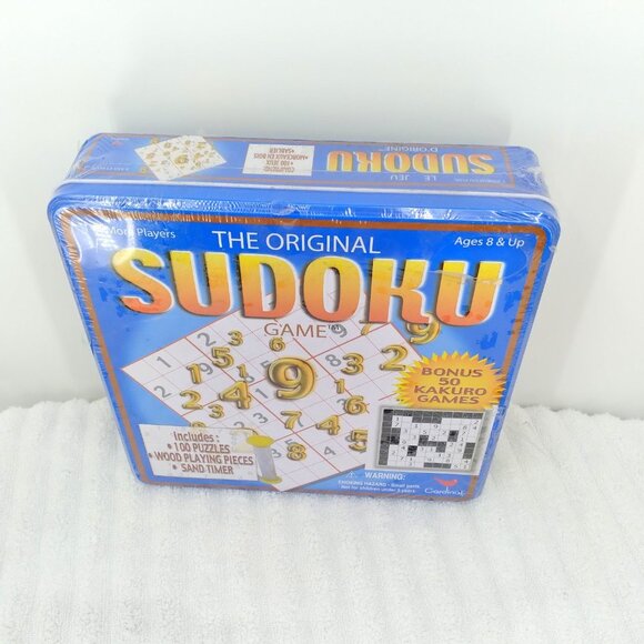 Cardinal Industries Sudoku/Kakuro Deluxe Game Tin - Picture 2 of 4